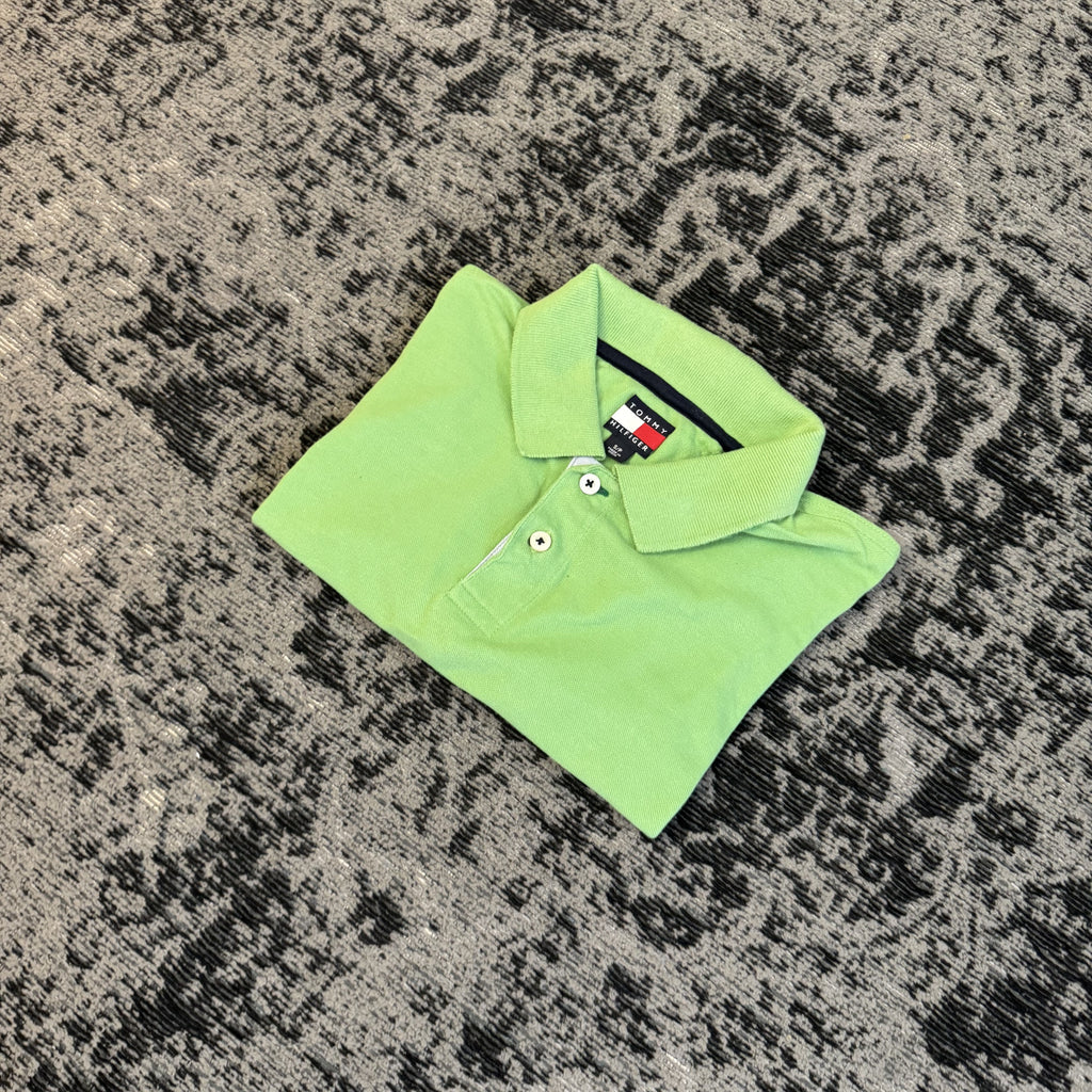 Tommy Hilfiger Lime Green Polo Shirt Size S