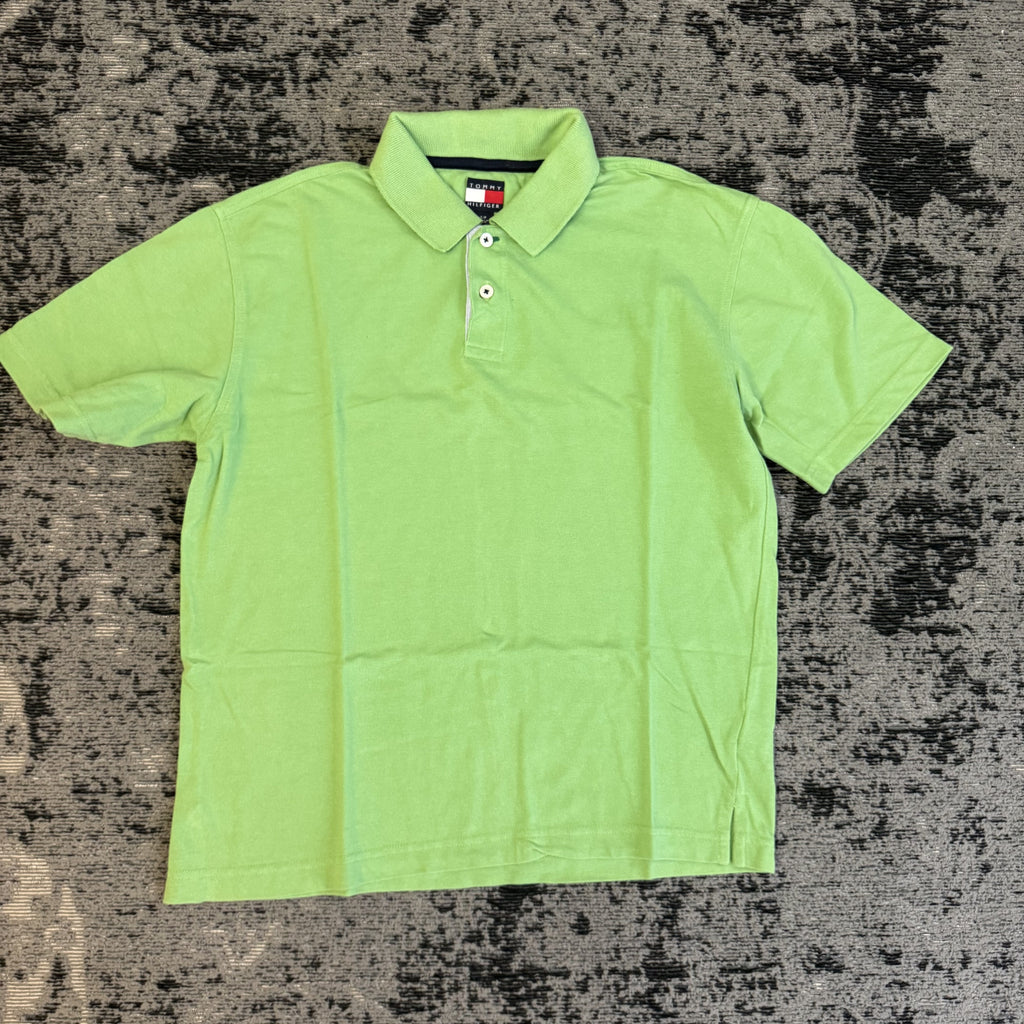 Tommy Hilfiger Lime Green Polo Shirt Size S