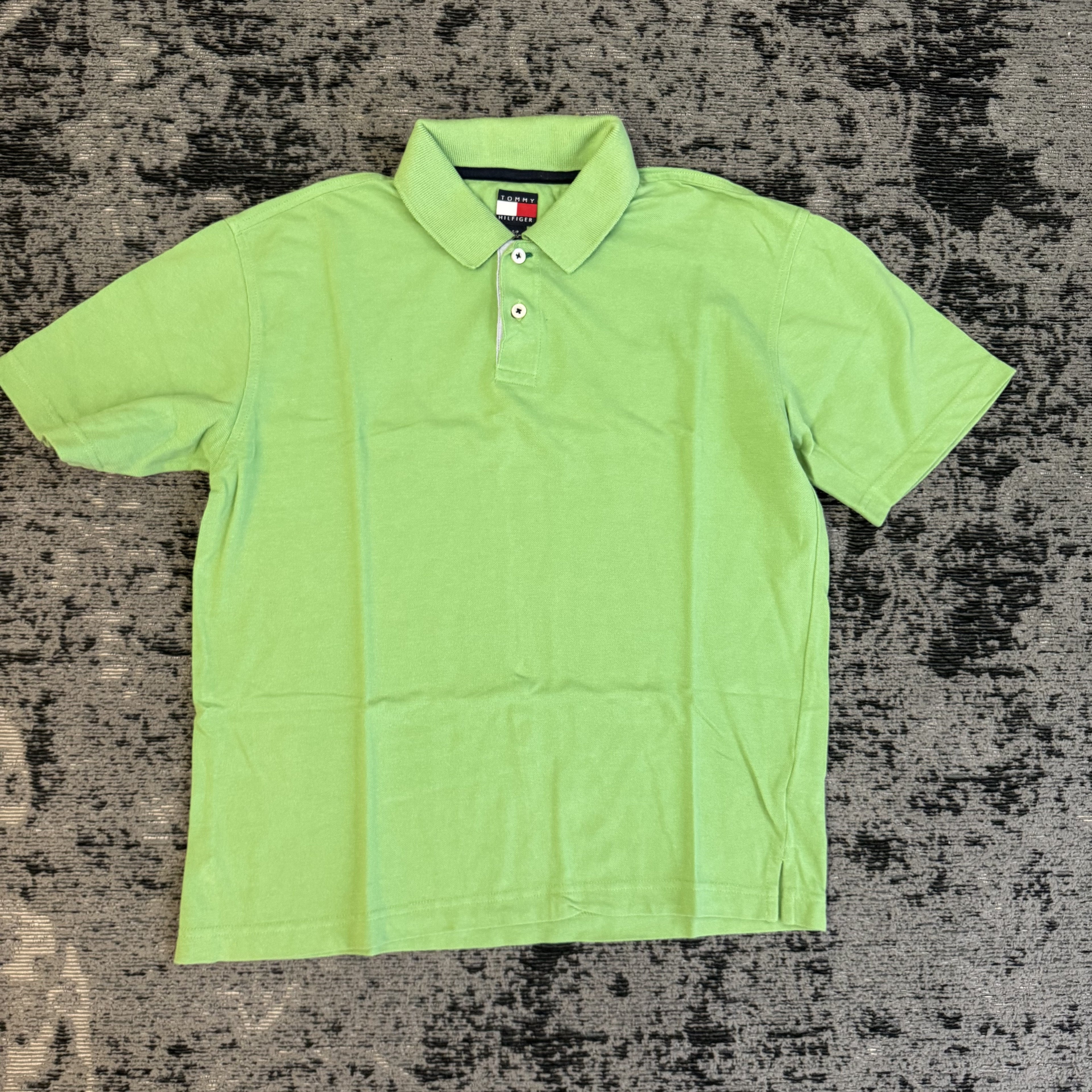 Tommy Hilfiger Lime Green Polo Shirt Size S