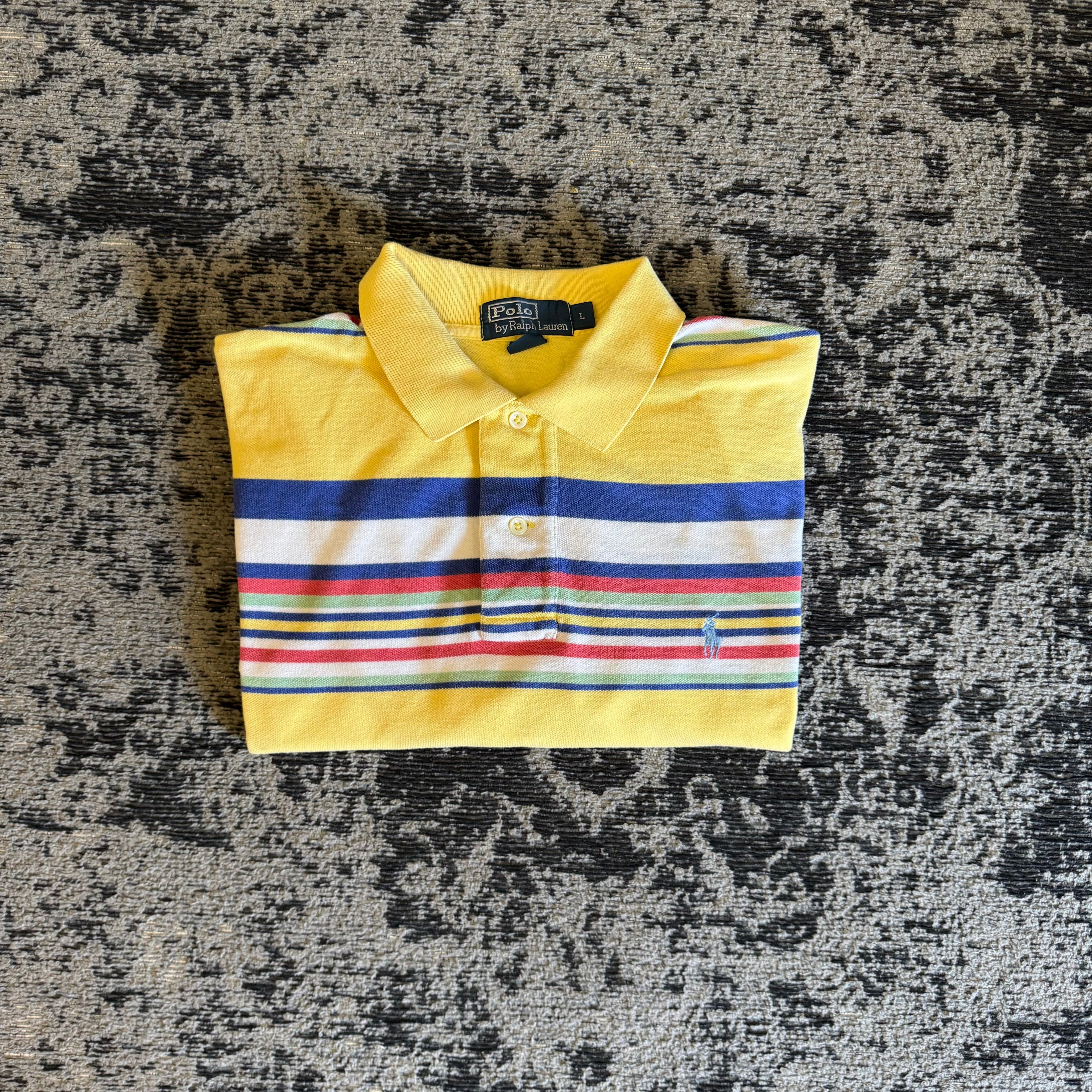 Polo Ralph Lauren Gialla a righe Multicolor taglia L