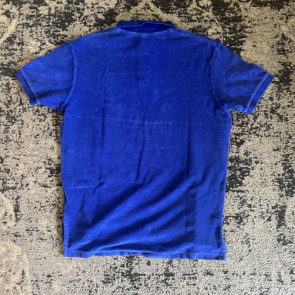 Ralph Lauren Royal Blue Terry Polo Shirt Size L