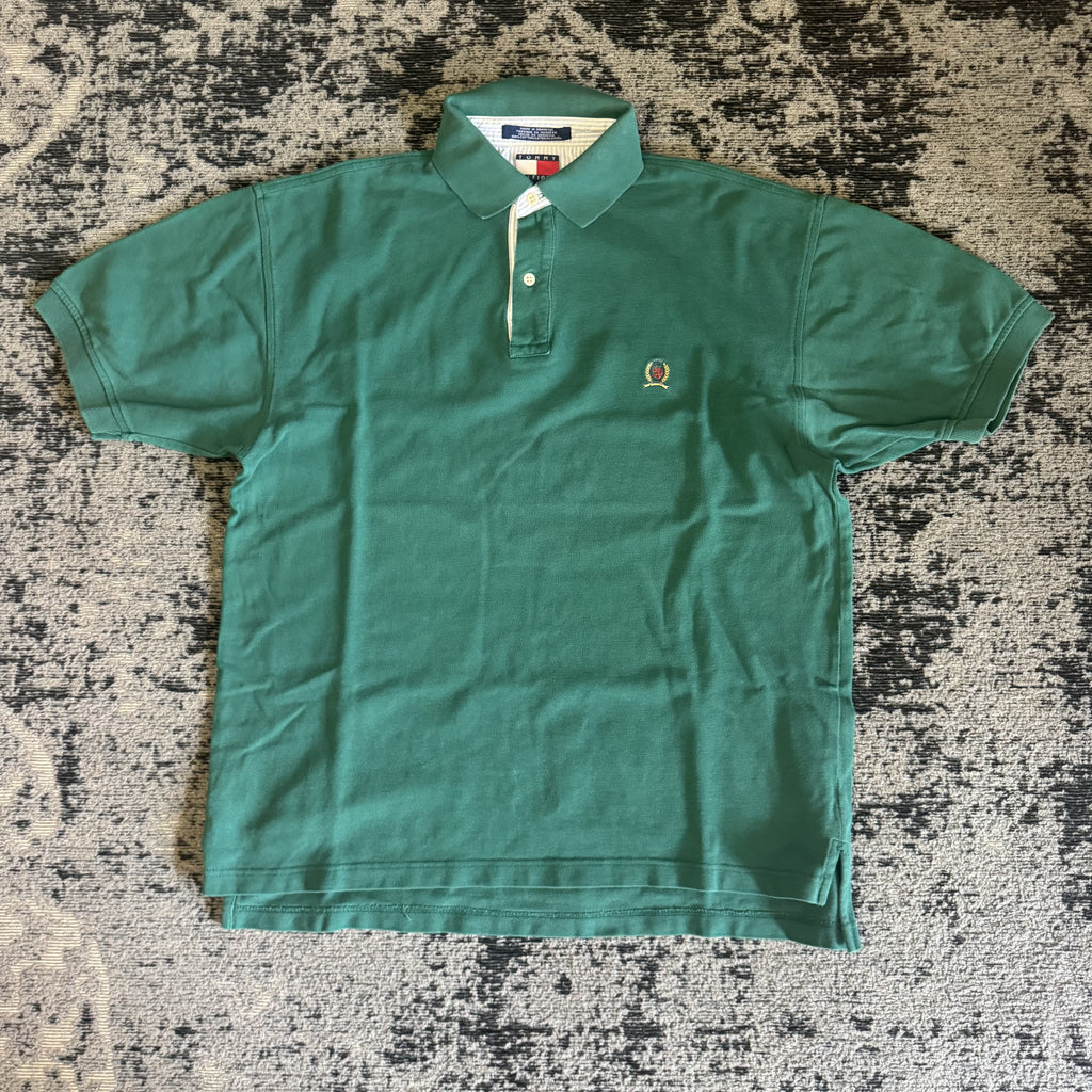 Tommy Hilfiger Green Polo Shirt Size M
