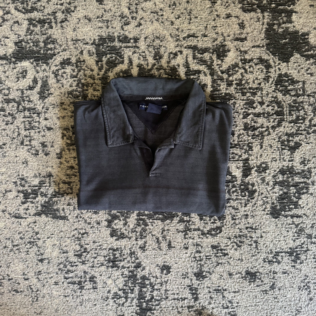 Tommy Hilfiger Charcoal Gray Polo Shirt Size XXL