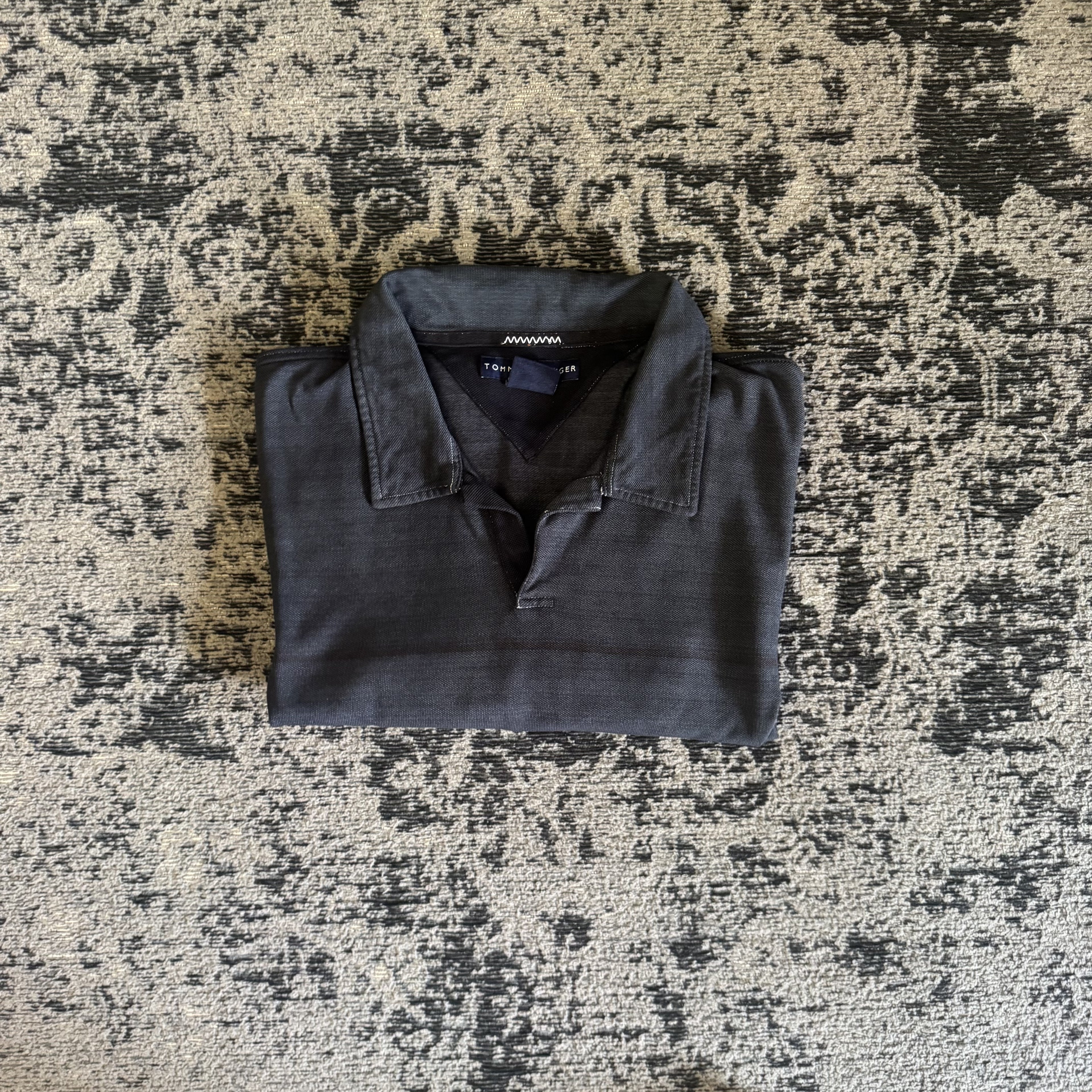 Tommy Hilfiger Charcoal Gray Polo Shirt Size XXL