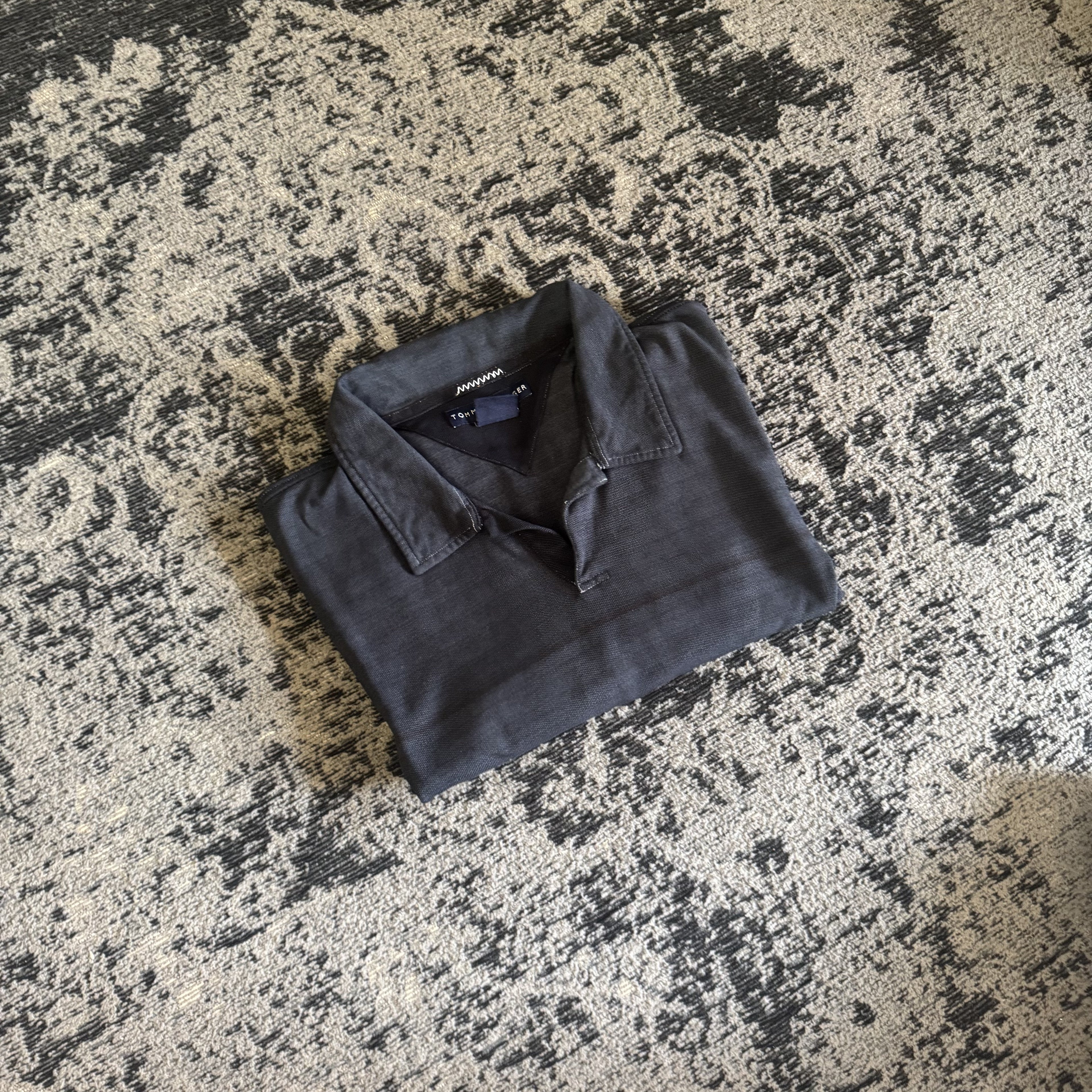 Tommy Hilfiger Charcoal Gray Polo Shirt Size XXL