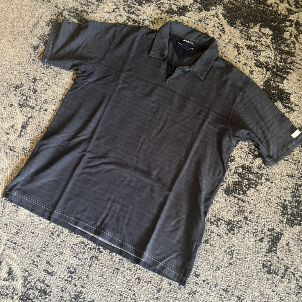 Tommy Hilfiger Charcoal Gray Polo Shirt Size XXL