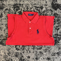 Ralph Lauren Red Sleeveless Polo Shirt Size L