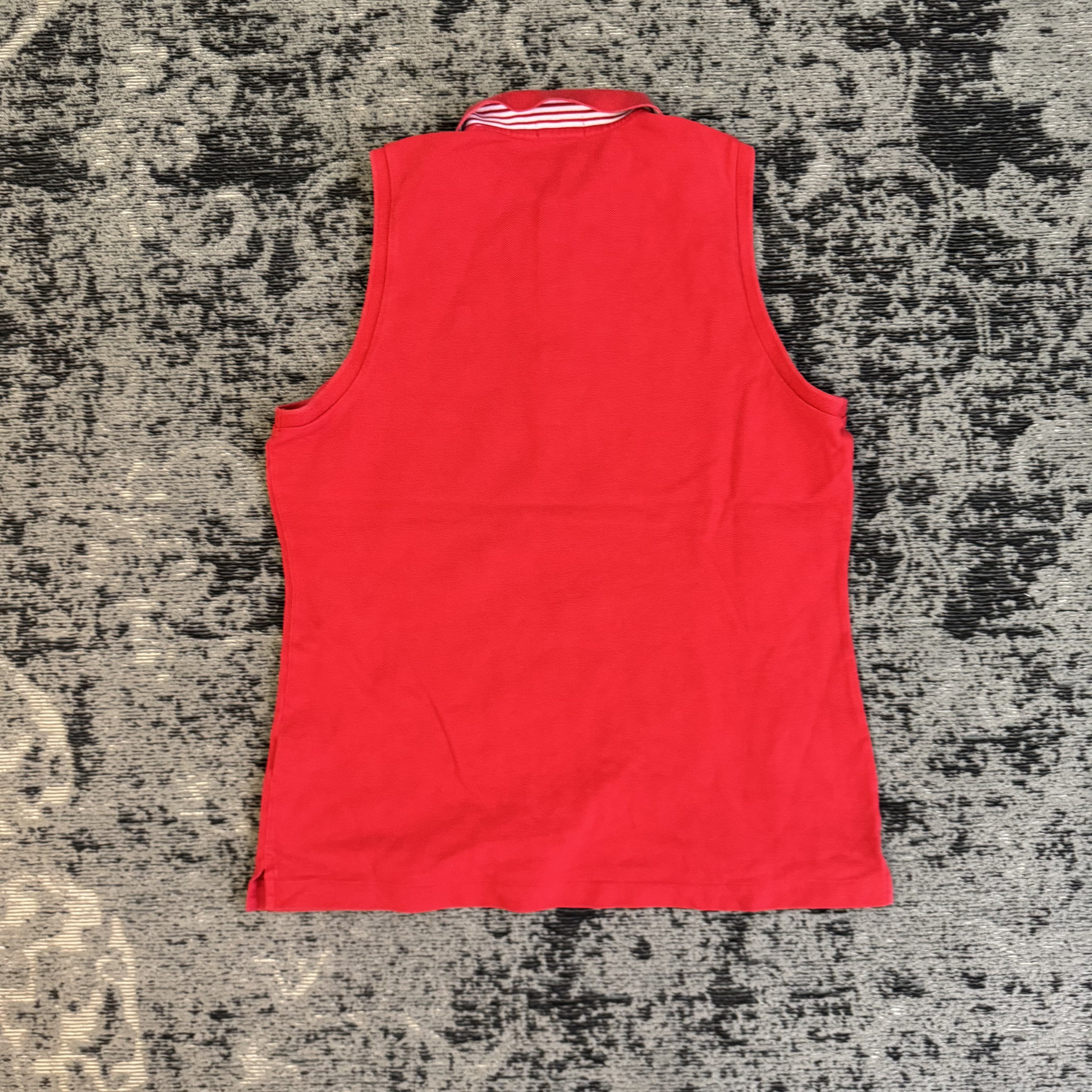 Ralph Lauren Red Sleeveless Polo Shirt Size L