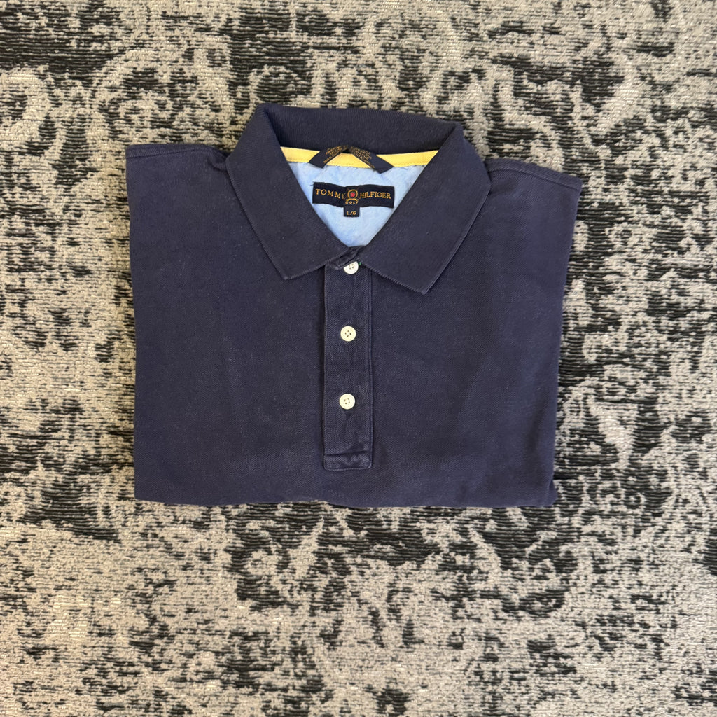 Tommy Hilfiger Navy Polo Shirt Size L