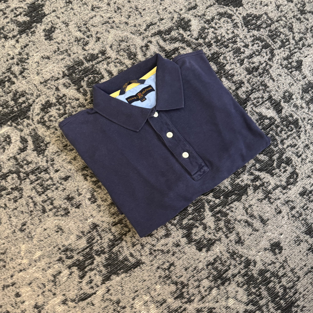 Tommy Hilfiger Navy Polo Shirt Size L