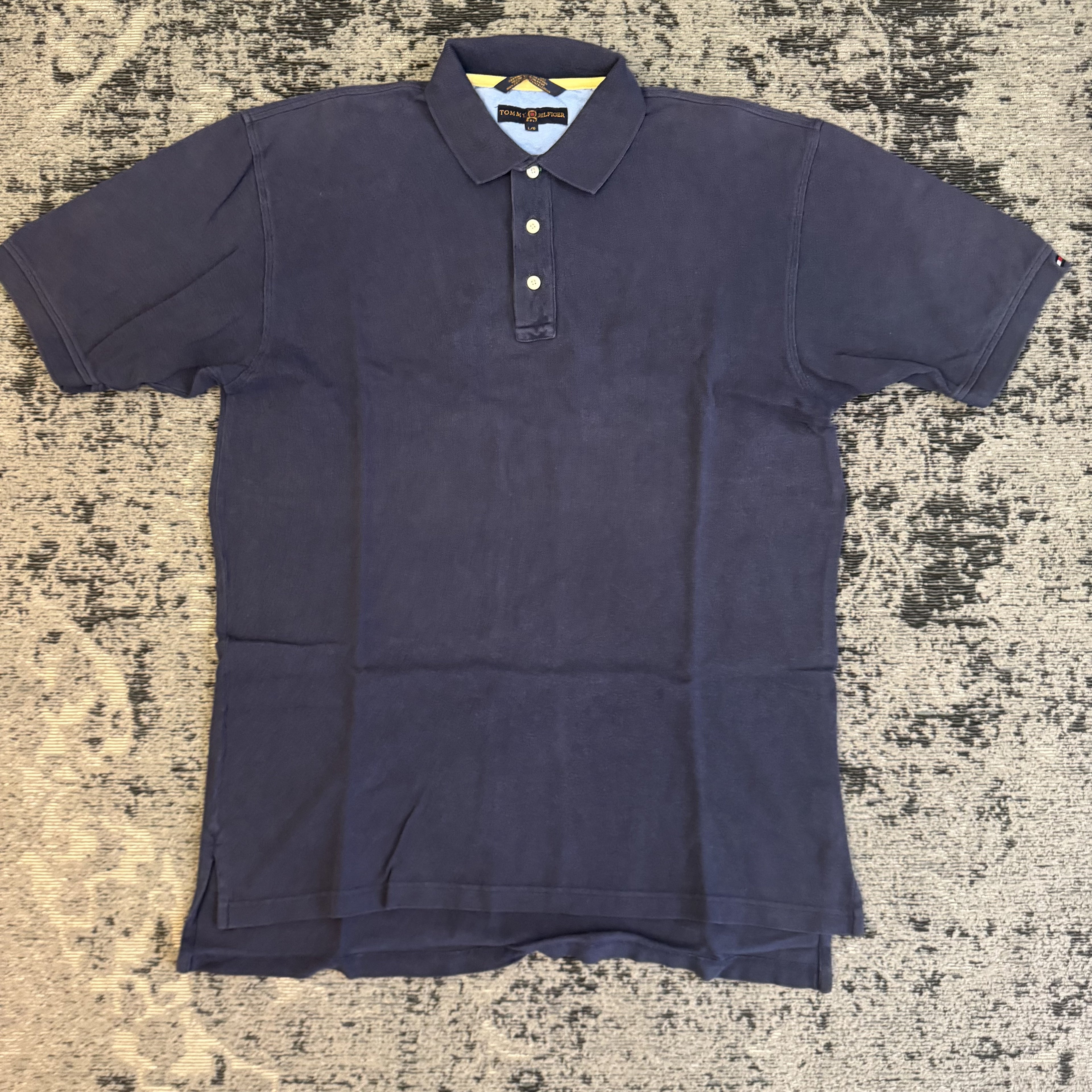Tommy Hilfiger Navy Polo Shirt Size L