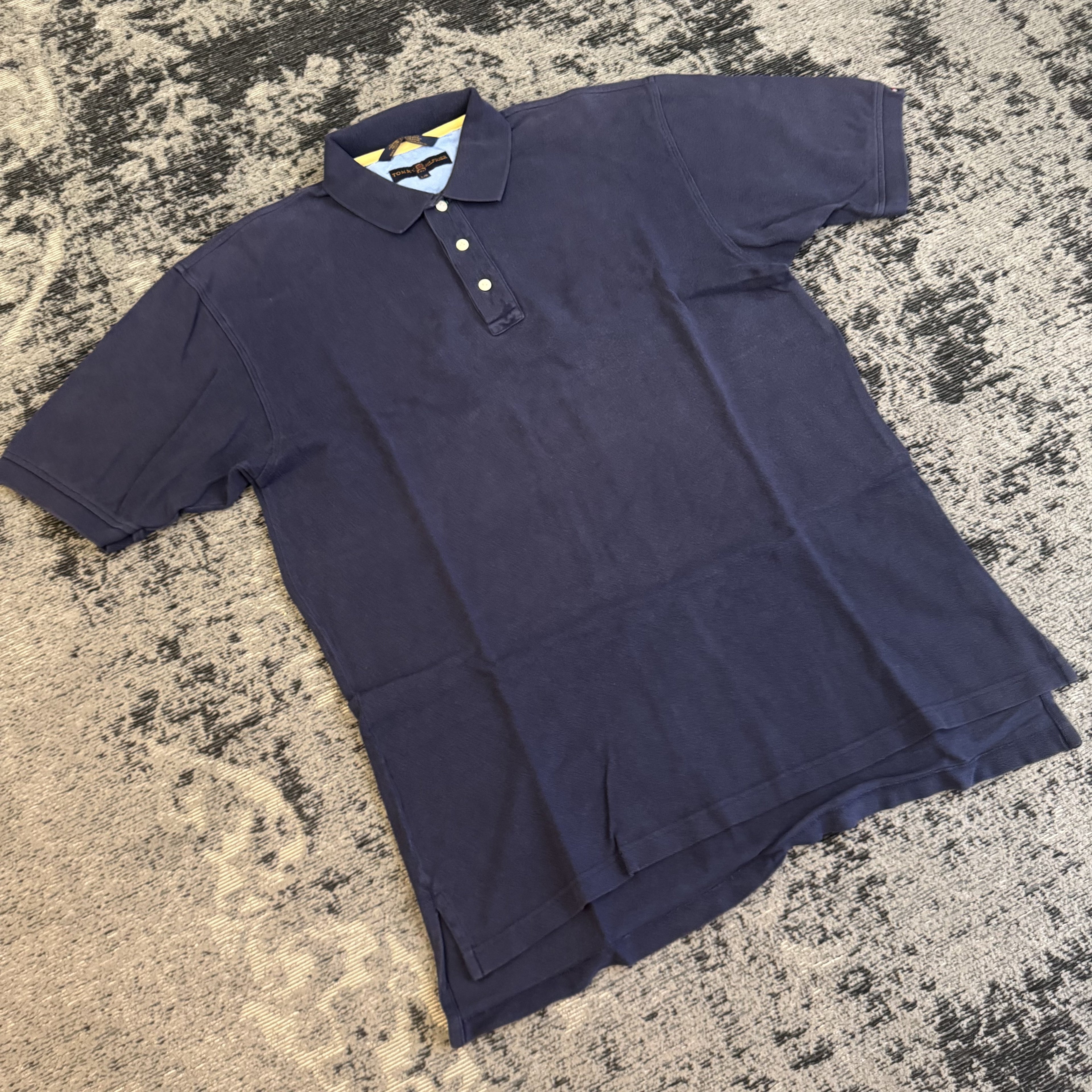 Tommy Hilfiger Navy Polo Shirt Size L