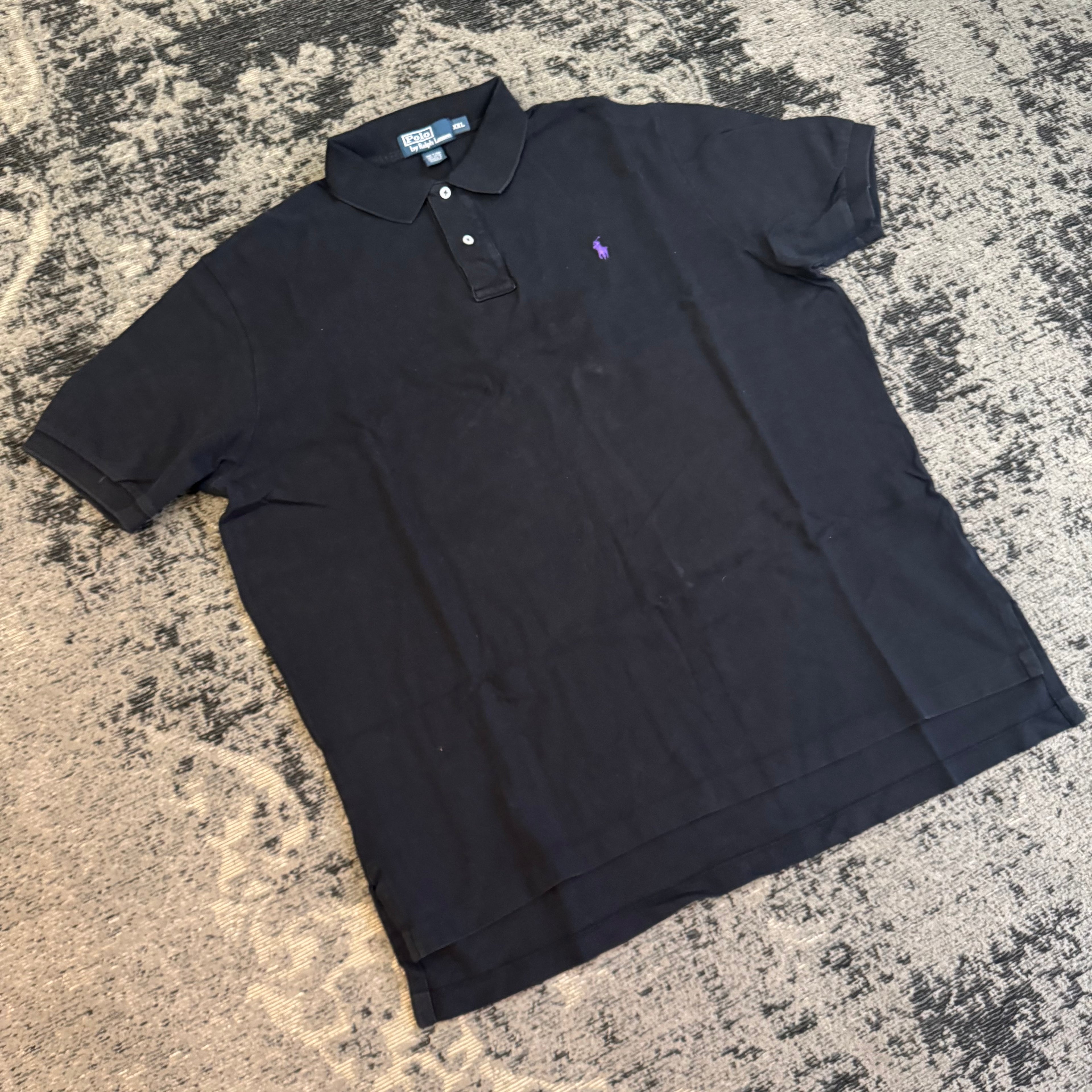 Polo Ralph Lauren nera cavallino Viola Preppy