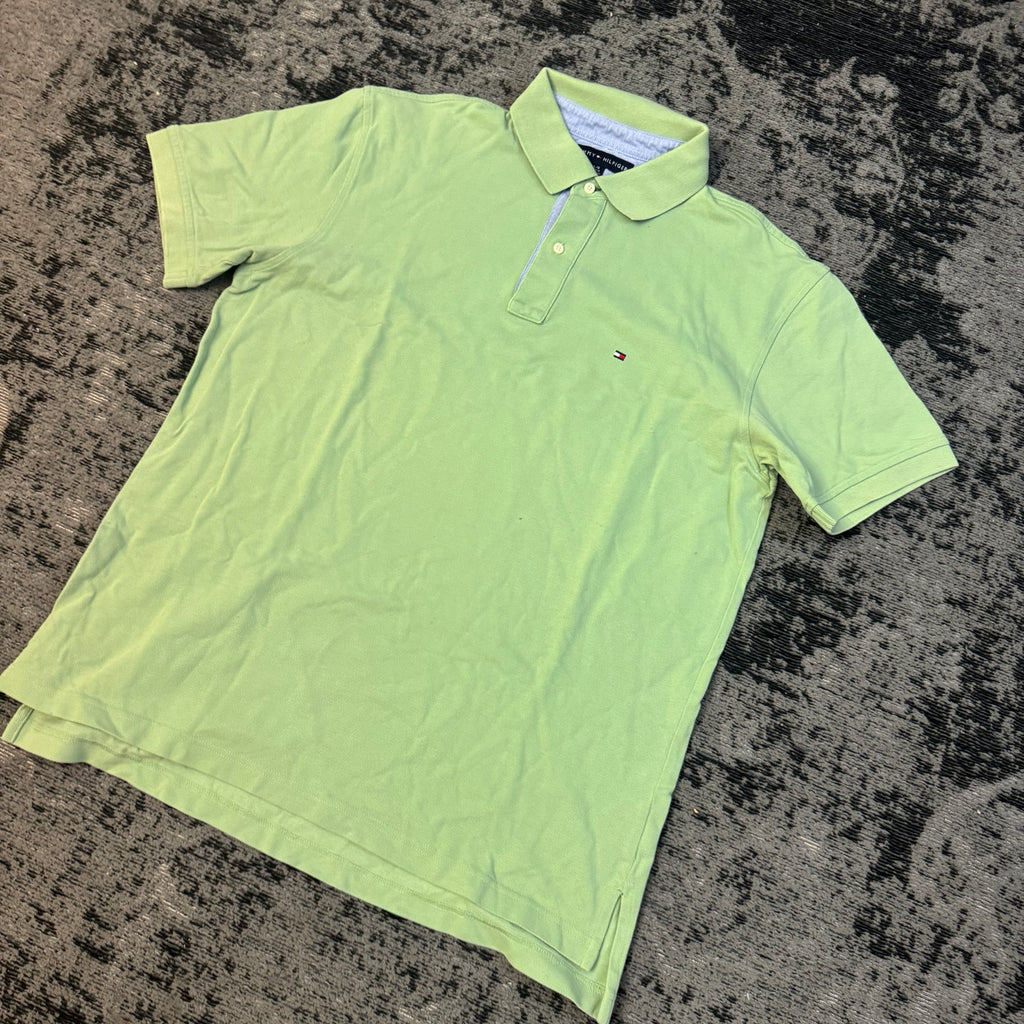 Polo Tommy Hilfigher Verde Lime Taglia L